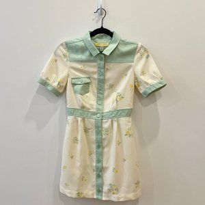 Urban Outfitters Carla Collared Floral Mini Dress